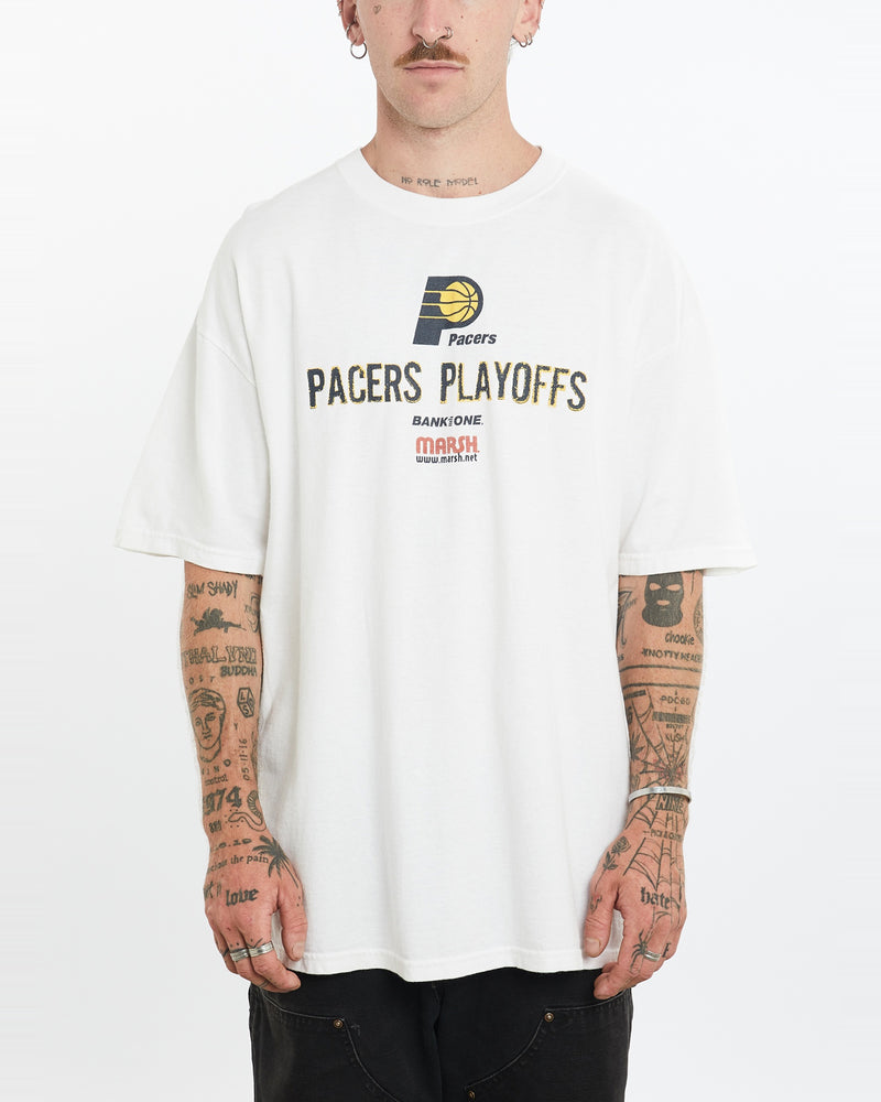 Vintage 90s NBA Indiana Pacers Tee <br>L , The Real Deal , newtown, sydney, australia, thrift store, opshop, preloved, secondhand, sustainable, retro, antique, 70s, 80s, 90s, 2000s, 00s, fashion, clothing, streetwear, trendy, garment, style, boutique, store, shop, archive, sale, cheap, best, top