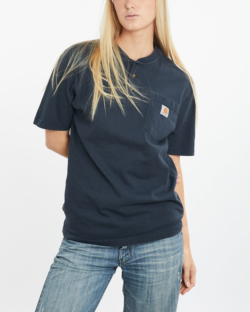 Vintage Carhartt Henley Tee <br>M , The Real Deal , newtown, sydney, australia, thrift store, opshop, preloved, secondhand, sustainable, retro, antique, 70s, 80s, 90s, 2000s, 00s, fashion, clothing, streetwear, trendy, garment, style, boutique, store, shop, archive, sale, cheap, best, top