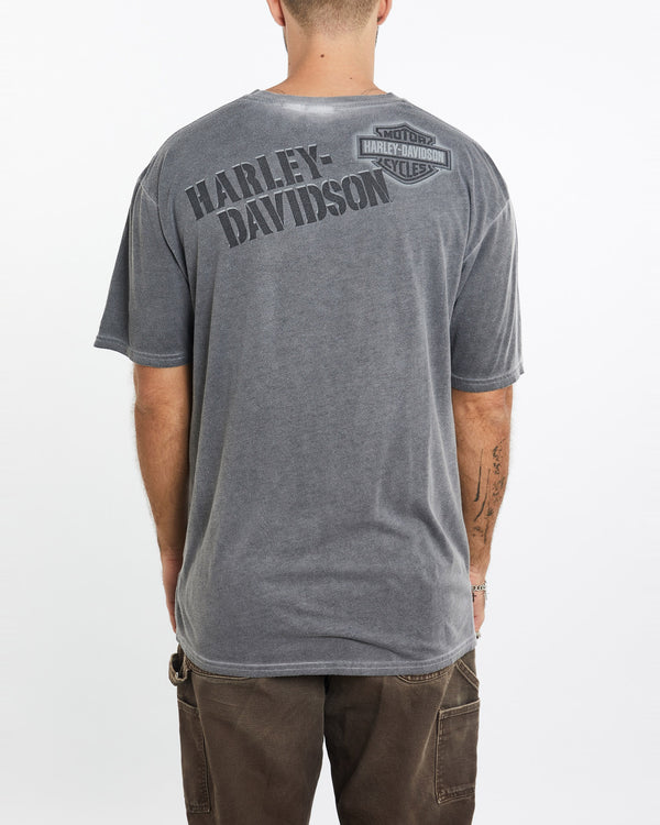 Vintage, Harley, Davidson, Tee, The Real Deal, size extra large, colour Grey, newtown, sydney, australia, thrift store, opshop, preloved, secondhand, sustainable, retro, antique, 70s, 80s, 90s, 2000s, 00s, fashion, clothing, streetwear, trendy, garment, style, boutique, store, shop, archive, sale, cheap, best, top, T-Shirts