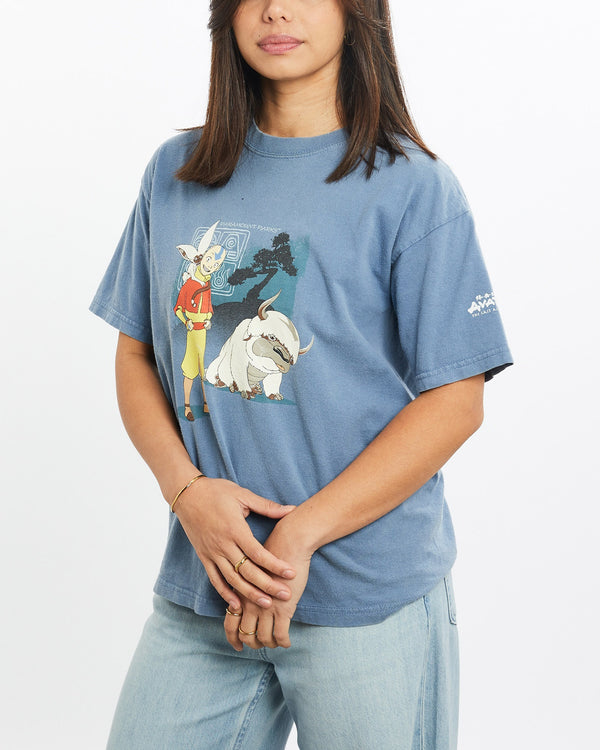 Vintage, Avatar, The, Last, Airbender, Cartoon, Tee, The Real Deal, size double extra small, colour Blue, newtown, sydney, australia, thrift store, opshop, preloved, secondhand, sustainable, retro, antique, 70s, 80s, 90s, 2000s, 00s, fashion, clothing, streetwear, trendy, garment, style, boutique, store, shop, archive, sale, cheap, best, top, T-Shirts