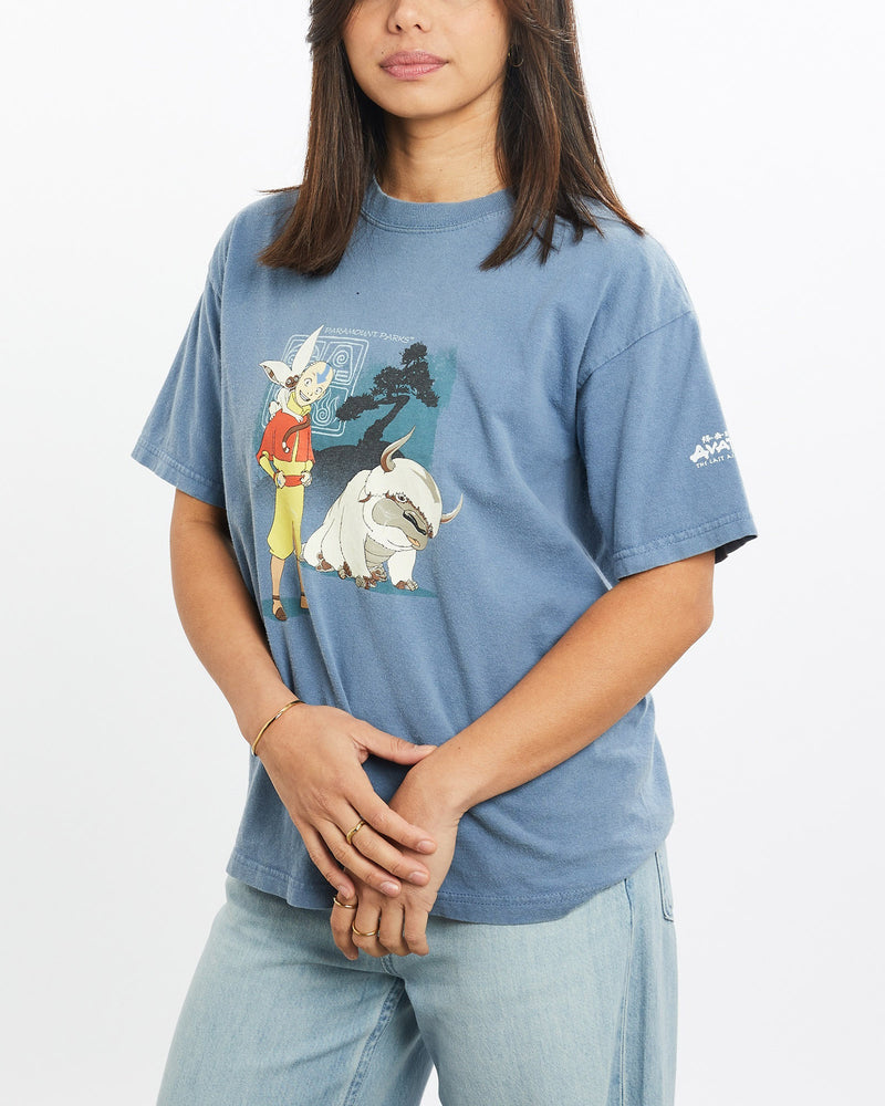 Vintage, Avatar, The, Last, Airbender, Cartoon, Tee, The Real Deal, size double extra small, colour Blue, newtown, sydney, australia, thrift store, opshop, preloved, secondhand, sustainable, retro, antique, 70s, 80s, 90s, 2000s, 00s, fashion, clothing, streetwear, trendy, garment, style, boutique, store, shop, archive, sale, cheap, best, top, T-Shirts