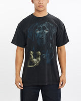 Vintage, Labrador, Tee, The Real Deal, size large, colour Black, newtown, sydney, australia, thrift store, opshop, preloved, secondhand, sustainable, retro, antique, 70s, 80s, 90s, 2000s, 00s, fashion, clothing, streetwear, trendy, garment, style, boutique, store, shop, archive, sale, cheap, best, top, T-Shirts