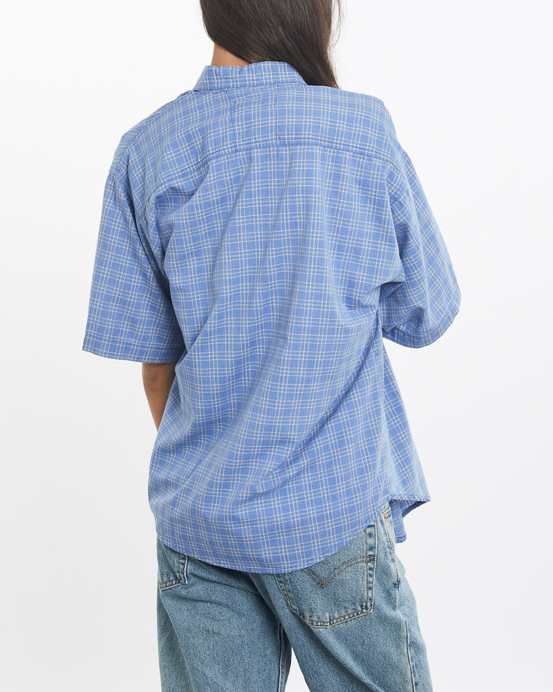 Vintage, 90s, Polo, Ralph, Lauren, Short, Sleeve, Button, Up, Shirt, The Real Deal, size small, colour Blue, newtown, sydney, australia, thrift store, opshop, preloved, secondhand, sustainable, retro, antique, 70s, 80s, 90s, 2000s, 00s, fashion, clothing, streetwear, trendy, garment, style, boutique, store, shop, archive, sale, cheap, best, top, Shirts