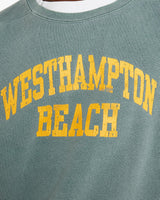 Vintage, 90s, Westhampton, Beach, Sweatshirt, The Real Deal, size large, colour Green, newtown, sydney, australia, thrift store, opshop, preloved, secondhand, sustainable, retro, antique, 70s, 80s, 90s, 2000s, 00s, fashion, clothing, streetwear, trendy, garment, style, boutique, store, shop, archive, sale, cheap, best, top, Sweats and hoodies