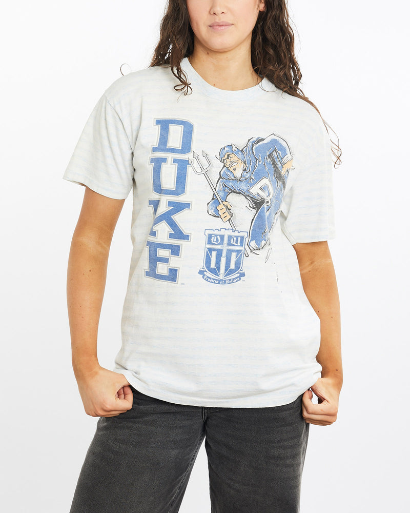 Vintage, 90s, NCAA, Duke, Blue, Devils, Tee, The Real Deal, size medium, colour Multicolour, newtown, sydney, australia, thrift store, opshop, preloved, secondhand, sustainable, retro, antique, 70s, 80s, 90s, 2000s, 00s, fashion, clothing, streetwear, trendy, garment, style, boutique, store, shop, archive, sale, cheap, best, top, T-Shirts