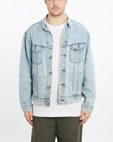 Vintage, Lee, Denim, Jacket, The Real Deal, size extra large, colour Blue, newtown, sydney, australia, thrift store, opshop, preloved, secondhand, sustainable, retro, antique, 70s, 80s, 90s, 2000s, 00s, fashion, clothing, streetwear, trendy, garment, style, boutique, store, shop, archive, sale, cheap, best, top, Jackets