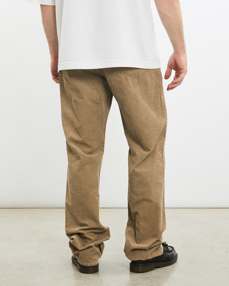 Vintage, Polo, Ralph, Lauren, Corduroy, Pants, The Real Deal, size 34", colour Beige, newtown, sydney, australia, thrift store, opshop, preloved, secondhand, sustainable, retro, antique, 70s, 80s, 90s, 2000s, 00s, fashion, clothing, streetwear, trendy, garment, style, boutique, store, shop, archive, sale, cheap, best, top, Pants