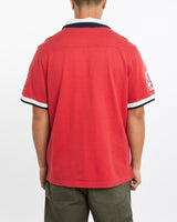 Vintage, Canterbury, Short, Sleeve, Rugby, Shirt, The Real Deal, size large, colour Red, newtown, sydney, australia, thrift store, opshop, preloved, secondhand, sustainable, retro, antique, 70s, 80s, 90s, 2000s, 00s, fashion, clothing, streetwear, trendy, garment, style, boutique, store, shop, archive, sale, cheap, best, top, Shirts