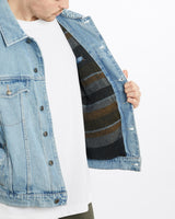 Vintage, Wrangler, Denim, Jacket, The Real Deal, size extra large, colour Blue, newtown, sydney, australia, thrift store, opshop, preloved, secondhand, sustainable, retro, antique, 70s, 80s, 90s, 2000s, 00s, fashion, clothing, streetwear, trendy, garment, style, boutique, store, shop, archive, sale, cheap, best, top, Jackets