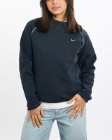 Vintage, Nike, Sweatshirt, The Real Deal, size double extra small, colour Navy, newtown, sydney, australia, thrift store, opshop, preloved, secondhand, sustainable, retro, antique, 70s, 80s, 90s, 2000s, 00s, fashion, clothing, streetwear, trendy, garment, style, boutique, store, shop, archive, sale, cheap, best, top, Sweats and hoodies