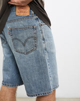 Vintage, Levi's, 550, Denim, Shorts, The Real Deal, size 34", colour Blue, newtown, sydney, australia, thrift store, opshop, preloved, secondhand, sustainable, retro, antique, 70s, 80s, 90s, 2000s, 00s, fashion, clothing, streetwear, trendy, garment, style, boutique, store, shop, archive, sale, cheap, best, top, Shorts