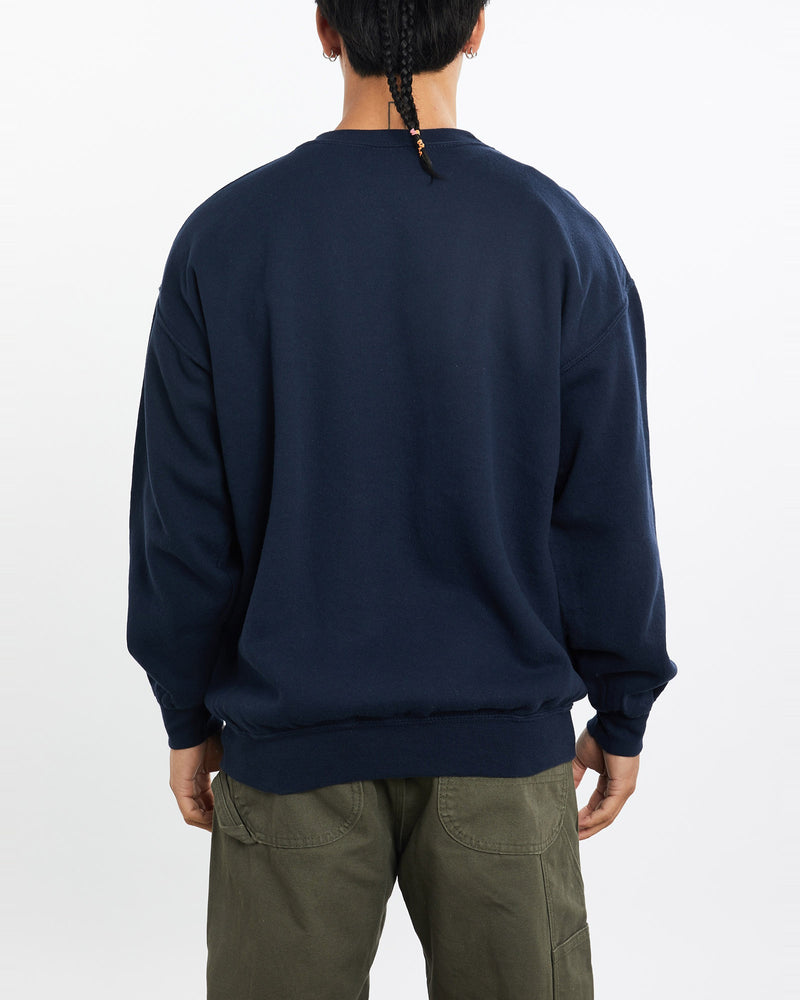 Vintage, NFL, New, England, Patriots, Sweatshirt, The Real Deal, size large, colour Navy, newtown, sydney, australia, thrift store, opshop, preloved, secondhand, sustainable, retro, antique, 70s, 80s, 90s, 2000s, 00s, fashion, clothing, streetwear, trendy, garment, style, boutique, store, shop, archive, sale, cheap, best, top, Sweats and hoodies