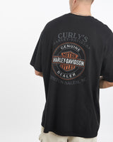 Vintage, Harley, Davidson, Tee, The Real Deal, size double extra large, colour Black, newtown, sydney, australia, thrift store, opshop, preloved, secondhand, sustainable, retro, antique, 70s, 80s, 90s, 2000s, 00s, fashion, clothing, streetwear, trendy, garment, style, boutique, store, shop, archive, sale, cheap, best, top, T-Shirts