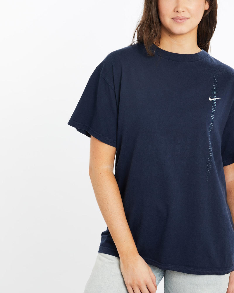 Vintage, 90s, Nike, Tee, The Real Deal, size medium, colour Blue, newtown, sydney, australia, thrift store, opshop, preloved, secondhand, sustainable, retro, antique, 70s, 80s, 90s, 2000s, 00s, fashion, clothing, streetwear, trendy, garment, style, boutique, store, shop, archive, sale, cheap, best, top, T-Shirts