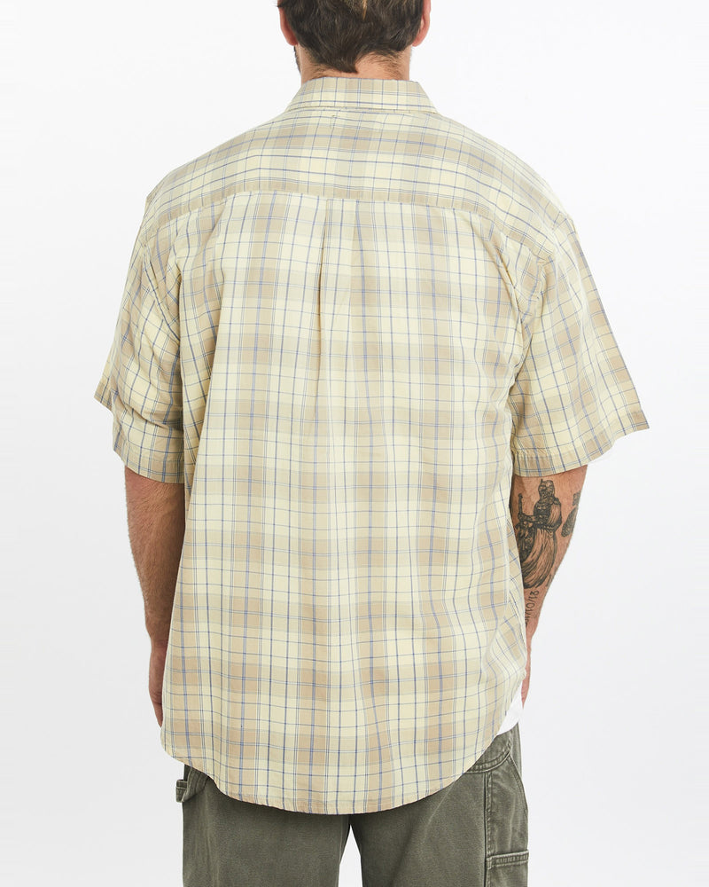 Vintage, 90s, Polo, Ralph, Lauren, Short, Sleeve, Button, Up, Shirt, The Real Deal, size large, colour Yellow, newtown, sydney, australia, thrift store, opshop, preloved, secondhand, sustainable, retro, antique, 70s, 80s, 90s, 2000s, 00s, fashion, clothing, streetwear, trendy, garment, style, boutique, store, shop, archive, sale, cheap, best, top, Shirts