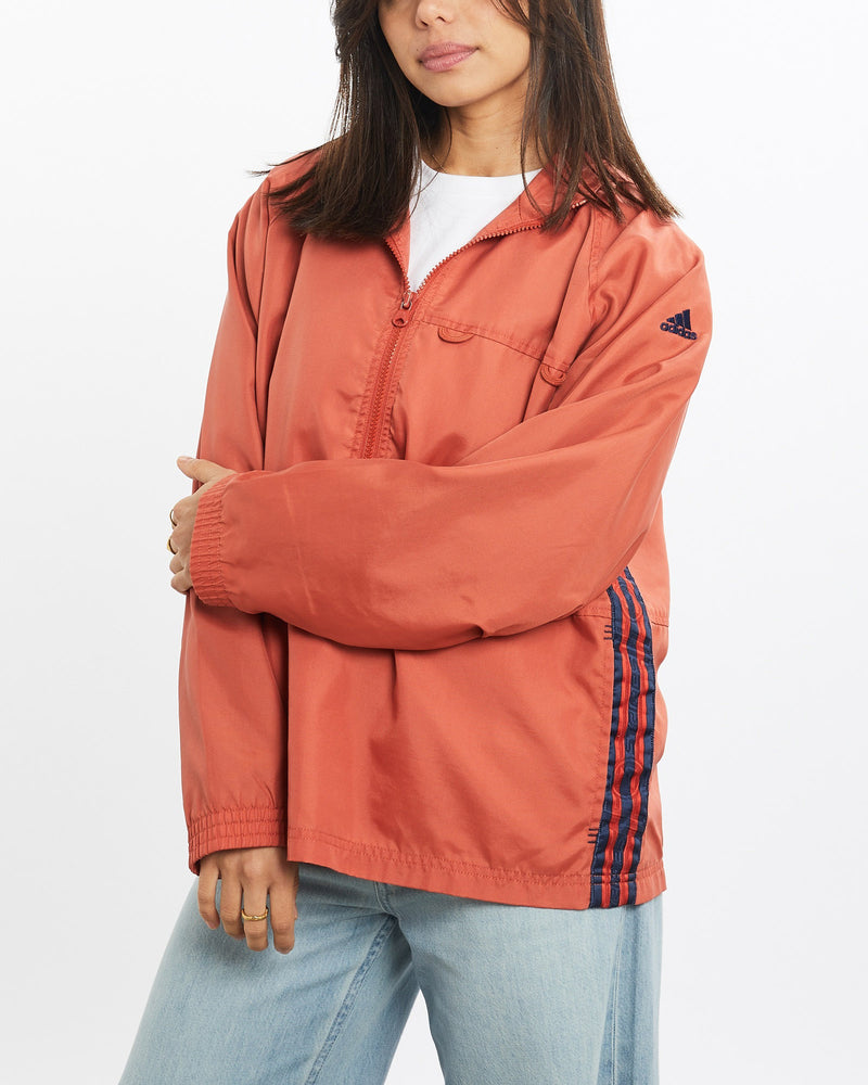 Vintage, Adidas, Windbreaker, Jacket, The Real Deal, size extra small, colour Orange, newtown, sydney, australia, thrift store, opshop, preloved, secondhand, sustainable, retro, antique, 70s, 80s, 90s, 2000s, 00s, fashion, clothing, streetwear, trendy, garment, style, boutique, store, shop, archive, sale, cheap, best, top, Jackets