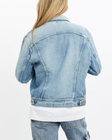 Vintage, Lee, Denim, Jacket, The Real Deal, size small, colour Blue, newtown, sydney, australia, thrift store, opshop, preloved, secondhand, sustainable, retro, antique, 70s, 80s, 90s, 2000s, 00s, fashion, clothing, streetwear, trendy, garment, style, boutique, store, shop, archive, sale, cheap, best, top, Jackets