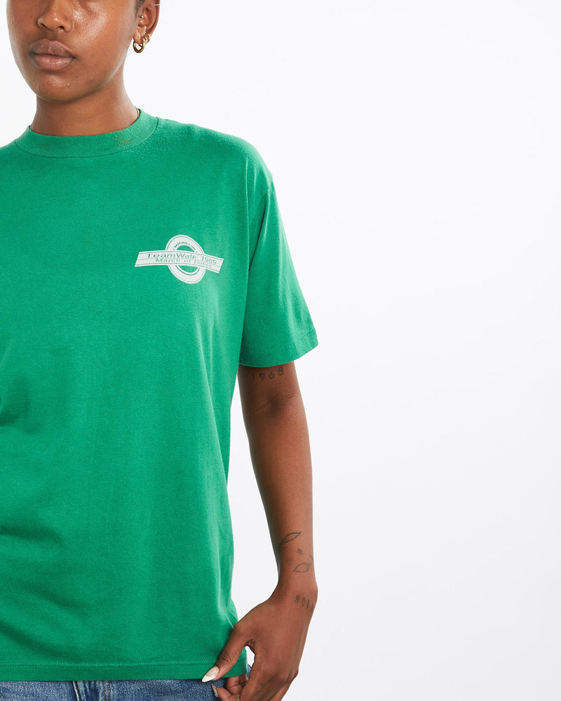 Vintage, 1989, Michelin, Team, Walk', Tee, The Real Deal, size medium, colour Green, newtown, sydney, australia, thrift store, opshop, preloved, secondhand, sustainable, retro, antique, 70s, 80s, 90s, 2000s, 00s, fashion, clothing, streetwear, trendy, garment, style, boutique, store, shop, archive, sale, cheap, best, top, T-Shirts