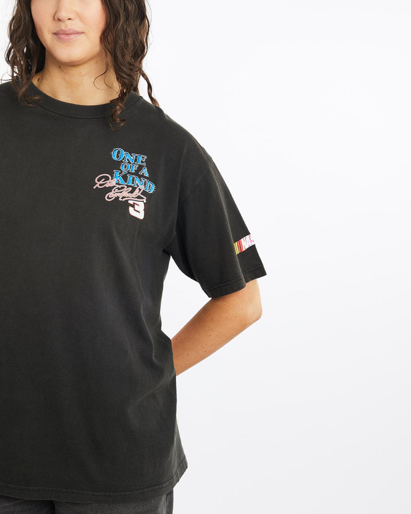 Vintage, 1994, Dale, Earnhardt, NASCAR, Racing, Tee, The Real Deal, size medium, colour Black, newtown, sydney, australia, thrift store, opshop, preloved, secondhand, sustainable, retro, antique, 70s, 80s, 90s, 2000s, 00s, fashion, clothing, streetwear, trendy, garment, style, boutique, store, shop, archive, sale, cheap, best, top, T-Shirts