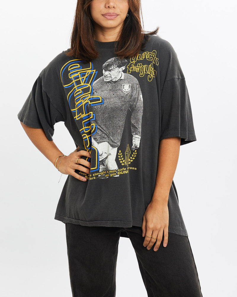 Vintage, 90s, Everton, Duncan, Ferguson, Football, Tee, The Real Deal, size extra small, colour Grey, newtown, sydney, australia, thrift store, opshop, preloved, secondhand, sustainable, retro, antique, 70s, 80s, 90s, 2000s, 00s, fashion, clothing, streetwear, trendy, garment, style, boutique, store, shop, archive, sale, cheap, best, top, T-Shirts