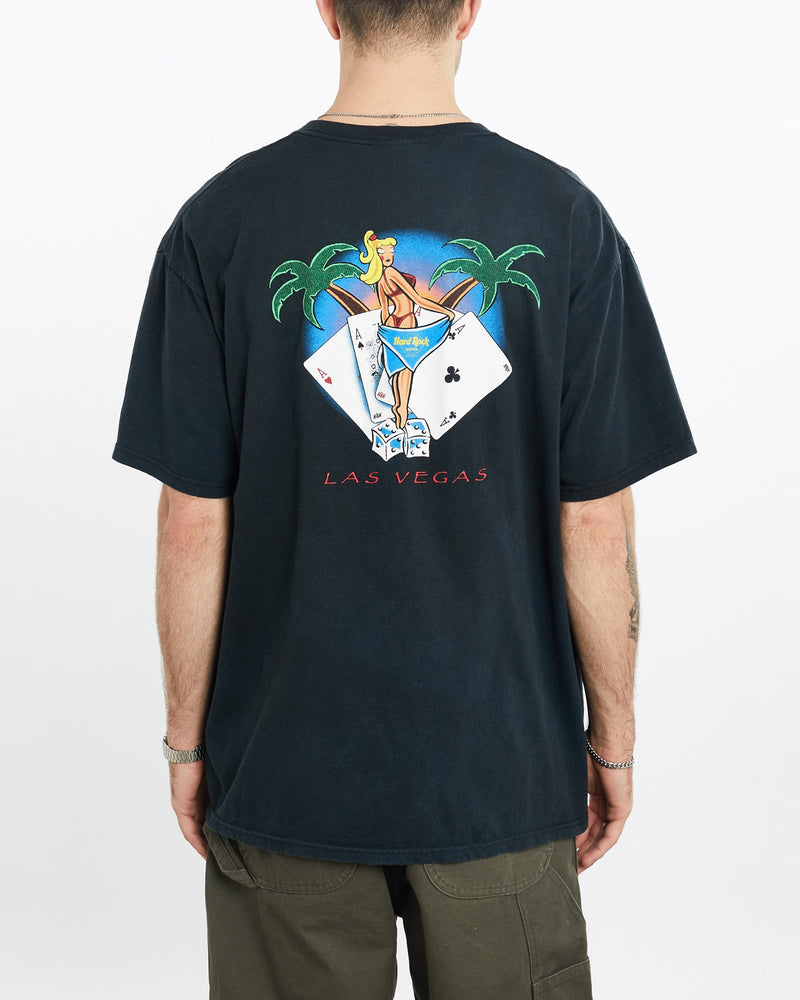 Vintage, 90s, Hard, Rock, Cafe, Tee, The Real Deal, size extra large, colour Black, newtown, sydney, australia, thrift store, opshop, preloved, secondhand, sustainable, retro, antique, 70s, 80s, 90s, 2000s, 00s, fashion, clothing, streetwear, trendy, garment, style, boutique, store, shop, archive, sale, cheap, best, top, T-Shirts