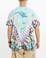 Vintage, 1990, Liquid, Blue, Wildlife, Tie, Dye, Tee, The Real Deal, size large, colour Blue, newtown, sydney, australia, thrift store, opshop, preloved, secondhand, sustainable, retro, antique, 70s, 80s, 90s, 2000s, 00s, fashion, clothing, streetwear, trendy, garment, style, boutique, store, shop, archive, sale, cheap, best, top, T-Shirts