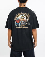 Vintage, Harley, Davidson, Tee, The Real Deal, size large, colour Black, newtown, sydney, australia, thrift store, opshop, preloved, secondhand, sustainable, retro, antique, 70s, 80s, 90s, 2000s, 00s, fashion, clothing, streetwear, trendy, garment, style, boutique, store, shop, archive, sale, cheap, best, top, T-Shirts