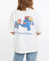 Vintage, 1998, France, FIFA, World, Cup, Tee, The Real Deal, size medium, colour White, newtown, sydney, australia, thrift store, opshop, preloved, secondhand, sustainable, retro, antique, 70s, 80s, 90s, 2000s, 00s, fashion, clothing, streetwear, trendy, garment, style, boutique, store, shop, archive, sale, cheap, best, top, T-Shirts