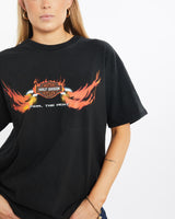 Vintage, Harley, Davidson, Tee, The Real Deal, size medium, colour Black, newtown, sydney, australia, thrift store, opshop, preloved, secondhand, sustainable, retro, antique, 70s, 80s, 90s, 2000s, 00s, fashion, clothing, streetwear, trendy, garment, style, boutique, store, shop, archive, sale, cheap, best, top, T-Shirts