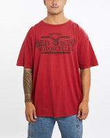 Vintage, Harley, Davidson, Tee, The Real Deal, size extra large, colour Red, newtown, sydney, australia, thrift store, opshop, preloved, secondhand, sustainable, retro, antique, 70s, 80s, 90s, 2000s, 00s, fashion, clothing, streetwear, trendy, garment, style, boutique, store, shop, archive, sale, cheap, best, top, T-Shirts