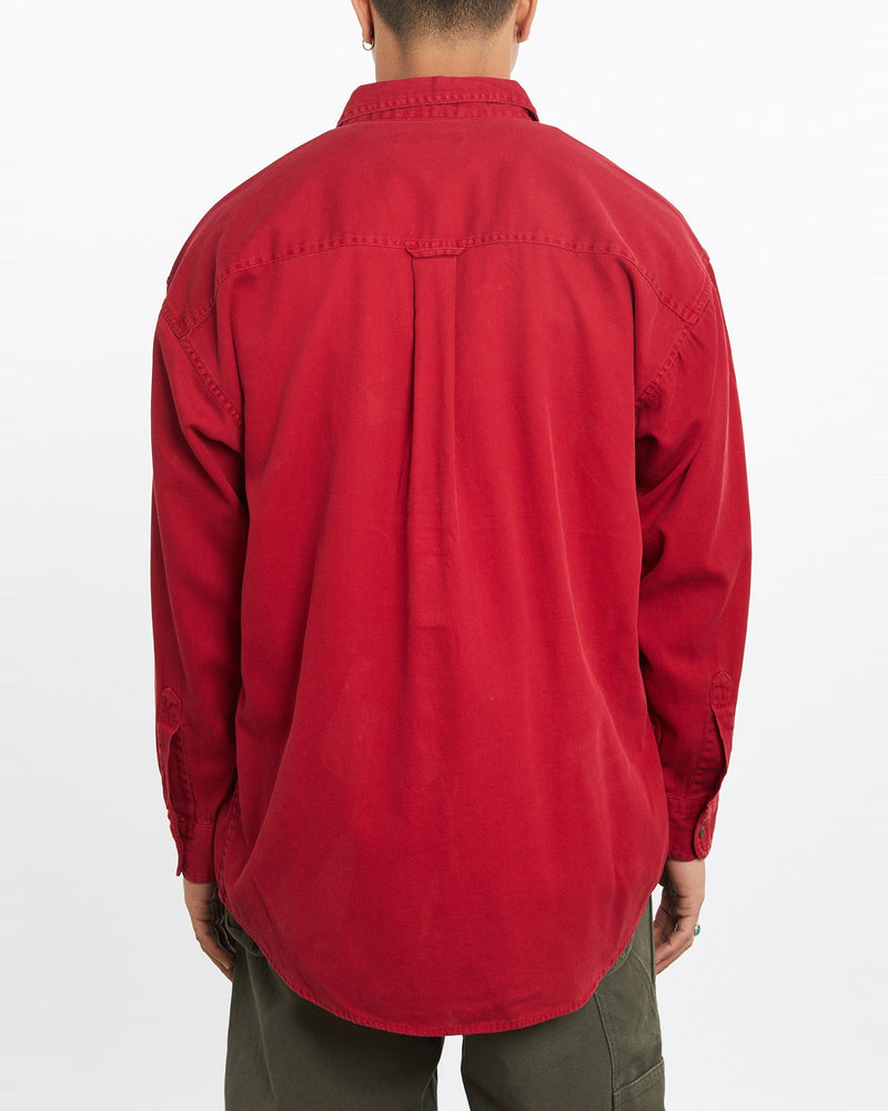 Vintage, 90s, Chaps, Ralph, Lauren, Button, Up, Shirt, The Real Deal, size large, colour Red, newtown, sydney, australia, thrift store, opshop, preloved, secondhand, sustainable, retro, antique, 70s, 80s, 90s, 2000s, 00s, fashion, clothing, streetwear, trendy, garment, style, boutique, store, shop, archive, sale, cheap, best, top, Shirts