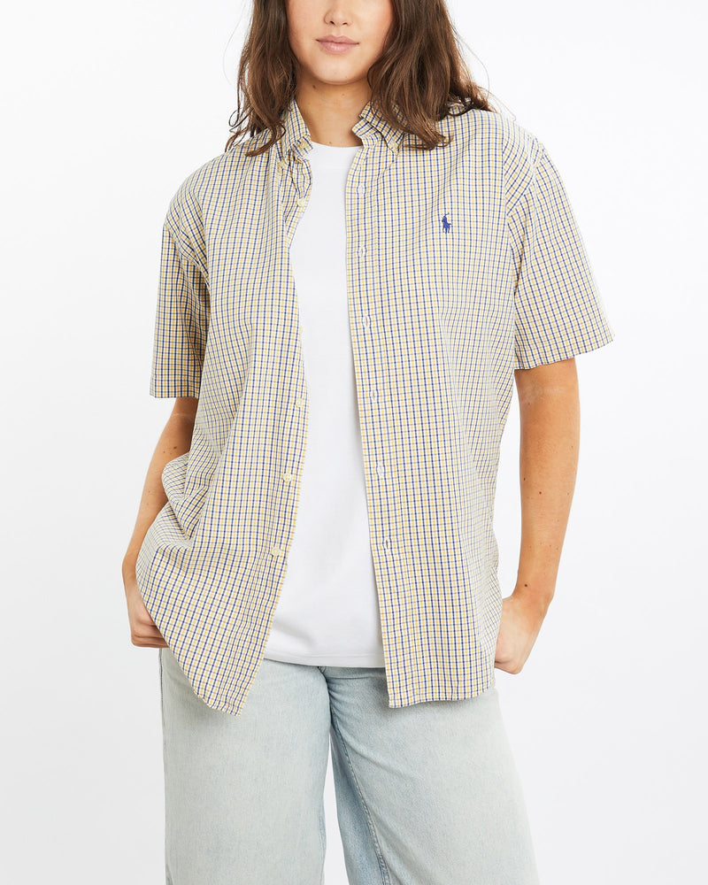 Vintage, 90s, Polo, Ralph, Lauren, Short, Sleeve, Button, Up, Shirt, The Real Deal, size medium, colour Multicolour, newtown, sydney, australia, thrift store, opshop, preloved, secondhand, sustainable, retro, antique, 70s, 80s, 90s, 2000s, 00s, fashion, clothing, streetwear, trendy, garment, style, boutique, store, shop, archive, sale, cheap, best, top, Shirts
