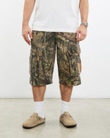 Vintage, Mossy, Oak, Realtree, Camo, Cargo, Shorts, The Real Deal, size 32", colour Green, newtown, sydney, australia, thrift store, opshop, preloved, secondhand, sustainable, retro, antique, 70s, 80s, 90s, 2000s, 00s, fashion, clothing, streetwear, trendy, garment, style, boutique, store, shop, archive, sale, cheap, best, top, Shorts