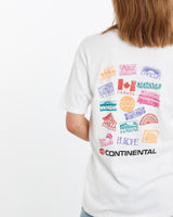 Vintage, 90s, Continental, Airlines, Hawaii', Tee, The Real Deal, size medium, colour Blue, newtown, sydney, australia, thrift store, opshop, preloved, secondhand, sustainable, retro, antique, 70s, 80s, 90s, 2000s, 00s, fashion, clothing, streetwear, trendy, garment, style, boutique, store, shop, archive, sale, cheap, best, top, T-Shirts