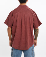 Vintage, 90s, Polo, Ralph, Lauren, Short, Sleeve, Button, Up, Shirt, The Real Deal, size extra large, colour Burgundy, newtown, sydney, australia, thrift store, opshop, preloved, secondhand, sustainable, retro, antique, 70s, 80s, 90s, 2000s, 00s, fashion, clothing, streetwear, trendy, garment, style, boutique, store, shop, archive, sale, cheap, best, top, Shirts