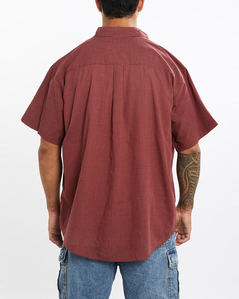 Vintage, 90s, Polo, Ralph, Lauren, Short, Sleeve, Button, Up, Shirt, The Real Deal, size extra large, colour Burgundy, newtown, sydney, australia, thrift store, opshop, preloved, secondhand, sustainable, retro, antique, 70s, 80s, 90s, 2000s, 00s, fashion, clothing, streetwear, trendy, garment, style, boutique, store, shop, archive, sale, cheap, best, top, Shirts