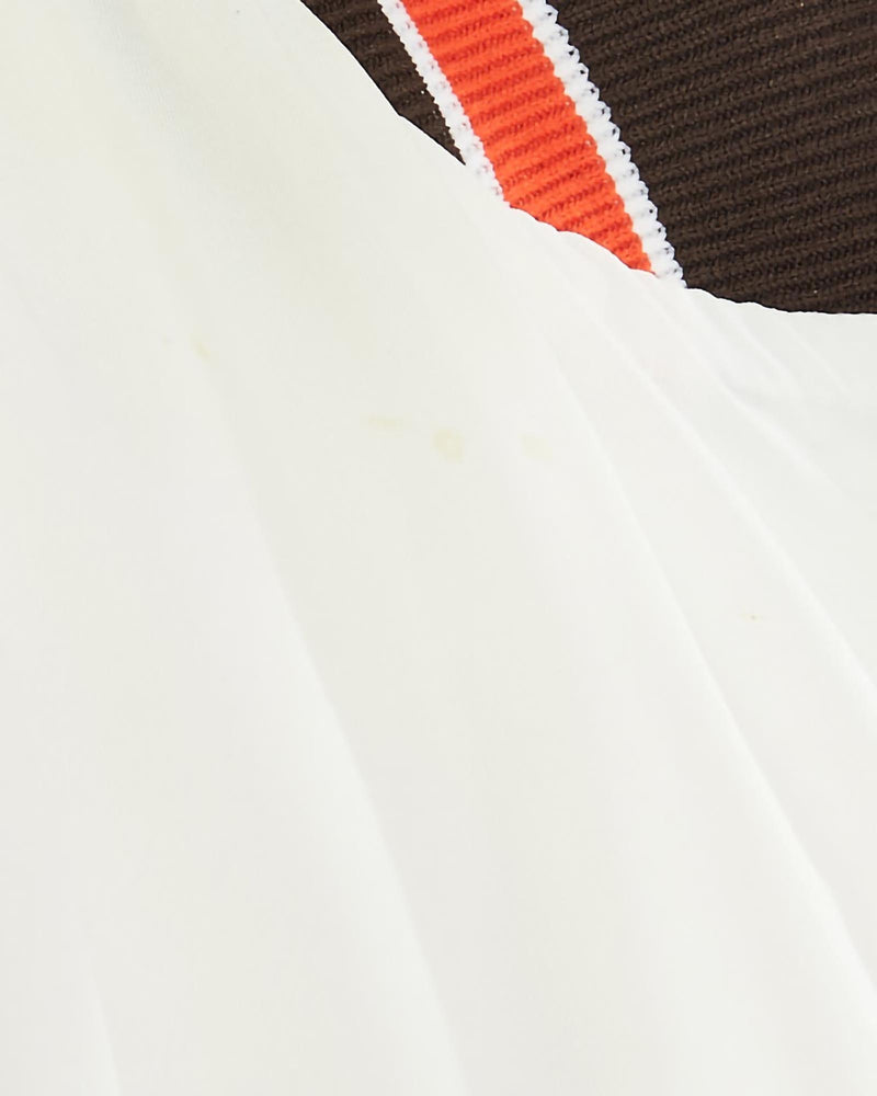 Vintage, 90s, Cherokee, Football, Bomber, Jacket, The Real Deal, size medium, colour White, newtown, sydney, australia, thrift store, opshop, preloved, secondhand, sustainable, retro, antique, 70s, 80s, 90s, 2000s, 00s, fashion, clothing, streetwear, trendy, garment, style, boutique, store, shop, archive, sale, cheap, best, top, Jackets