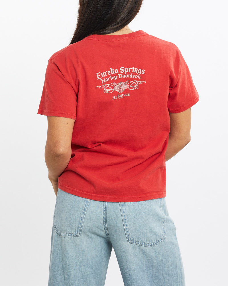 Harley, Davidson, Looney, Tunes, Tee, The Real Deal, size double extra small, colour Red, newtown, sydney, australia, thrift store, opshop, preloved, secondhand, sustainable, retro, antique, 70s, 80s, 90s, 2000s, 00s, fashion, clothing, streetwear, trendy, garment, style, boutique, store, shop, archive, sale, cheap, best, top, T-Shirts