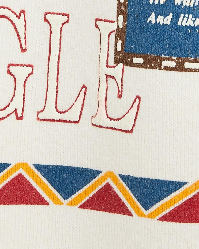 Vintage, 90s, Alaska, Eagle, Wildlife, Sweatshirt, The Real Deal, size extra large, colour Beige, newtown, sydney, australia, thrift store, opshop, preloved, secondhand, sustainable, retro, antique, 70s, 80s, 90s, 2000s, 00s, fashion, clothing, streetwear, trendy, garment, style, boutique, store, shop, archive, sale, cheap, best, top, Sweats and hoodies