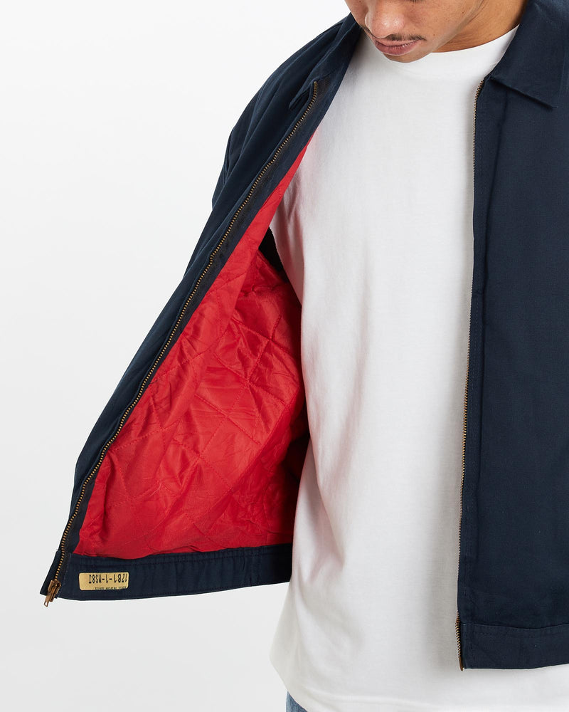 Vintage, Mechanic, Jacket, The Real Deal, size extra large, colour Blue, newtown, sydney, australia, thrift store, opshop, preloved, secondhand, sustainable, retro, antique, 70s, 80s, 90s, 2000s, 00s, fashion, clothing, streetwear, trendy, garment, style, boutique, store, shop, archive, sale, cheap, best, top, Jackets