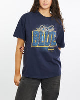 Vintage, 90s, University, of, Michigan, Tee, The Real Deal, size medium, colour Navy, newtown, sydney, australia, thrift store, opshop, preloved, secondhand, sustainable, retro, antique, 70s, 80s, 90s, 2000s, 00s, fashion, clothing, streetwear, trendy, garment, style, boutique, store, shop, archive, sale, cheap, best, top, T-Shirts