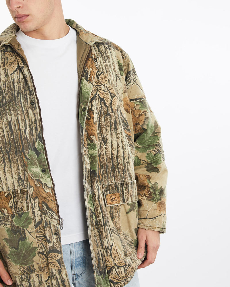 Vintage, 90s, Realtree, Camo, Jacket, The Real Deal, size double extra large, colour Green, newtown, sydney, australia, thrift store, opshop, preloved, secondhand, sustainable, retro, antique, 70s, 80s, 90s, 2000s, 00s, fashion, clothing, streetwear, trendy, garment, style, boutique, store, shop, archive, sale, cheap, best, top, Jackets