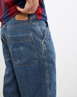 Vintage, Tommy, Hilfiger, Denim, Shorts, The Real Deal, size 32", colour Blue, newtown, sydney, australia, thrift store, opshop, preloved, secondhand, sustainable, retro, antique, 70s, 80s, 90s, 2000s, 00s, fashion, clothing, streetwear, trendy, garment, style, boutique, store, shop, archive, sale, cheap, best, top, Shorts