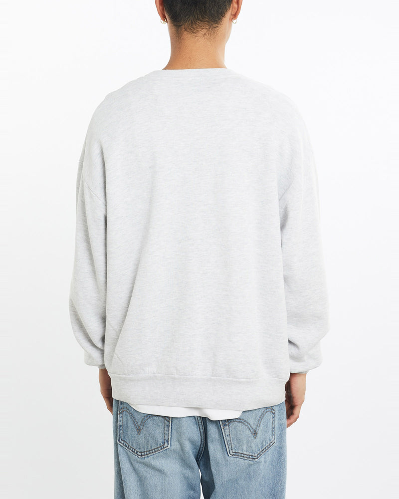 Vintage, 90s, Sports, Illustrated, Sweatshirt, The Real Deal, size large, colour Grey, newtown, sydney, australia, thrift store, opshop, preloved, secondhand, sustainable, retro, antique, 70s, 80s, 90s, 2000s, 00s, fashion, clothing, streetwear, trendy, garment, style, boutique, store, shop, archive, sale, cheap, best, top, Sweats and hoodies