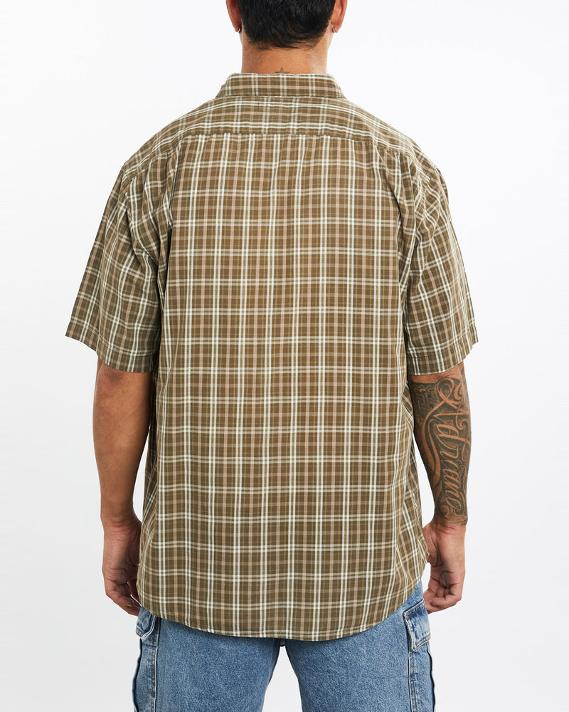 Vintage, 90s, Polo, Ralph, Lauren, Short, Sleeve, Button, Up, Shirt, The Real Deal, size extra large, colour Brown, newtown, sydney, australia, thrift store, opshop, preloved, secondhand, sustainable, retro, antique, 70s, 80s, 90s, 2000s, 00s, fashion, clothing, streetwear, trendy, garment, style, boutique, store, shop, archive, sale, cheap, best, top, Shirts