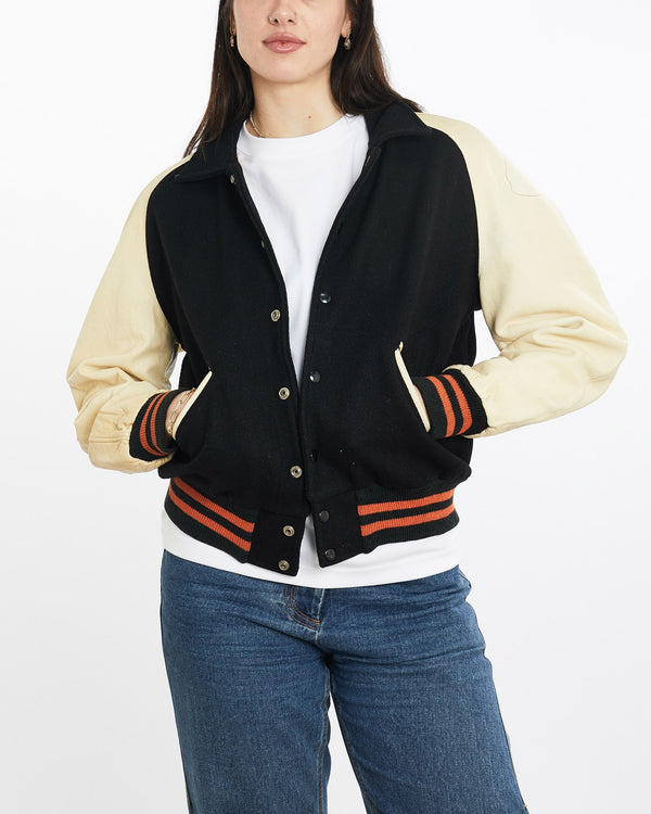 Vintage, 90s, Varsity, Jacket, The Real Deal, size medium, colour Multicolour, newtown, sydney, australia, thrift store, opshop, preloved, secondhand, sustainable, retro, antique, 70s, 80s, 90s, 2000s, 00s, fashion, clothing, streetwear, trendy, garment, style, boutique, store, shop, archive, sale, cheap, best, top, Jackets