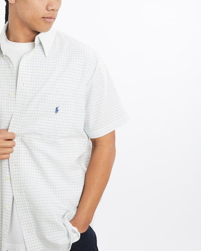 Vintage, 90s, Polo, Ralph, Lauren, Short, Sleeve, Button, Up, Shirt, The Real Deal, size large, colour Multicolour, newtown, sydney, australia, thrift store, opshop, preloved, secondhand, sustainable, retro, antique, 70s, 80s, 90s, 2000s, 00s, fashion, clothing, streetwear, trendy, garment, style, boutique, store, shop, archive, sale, cheap, best, top, Shirts