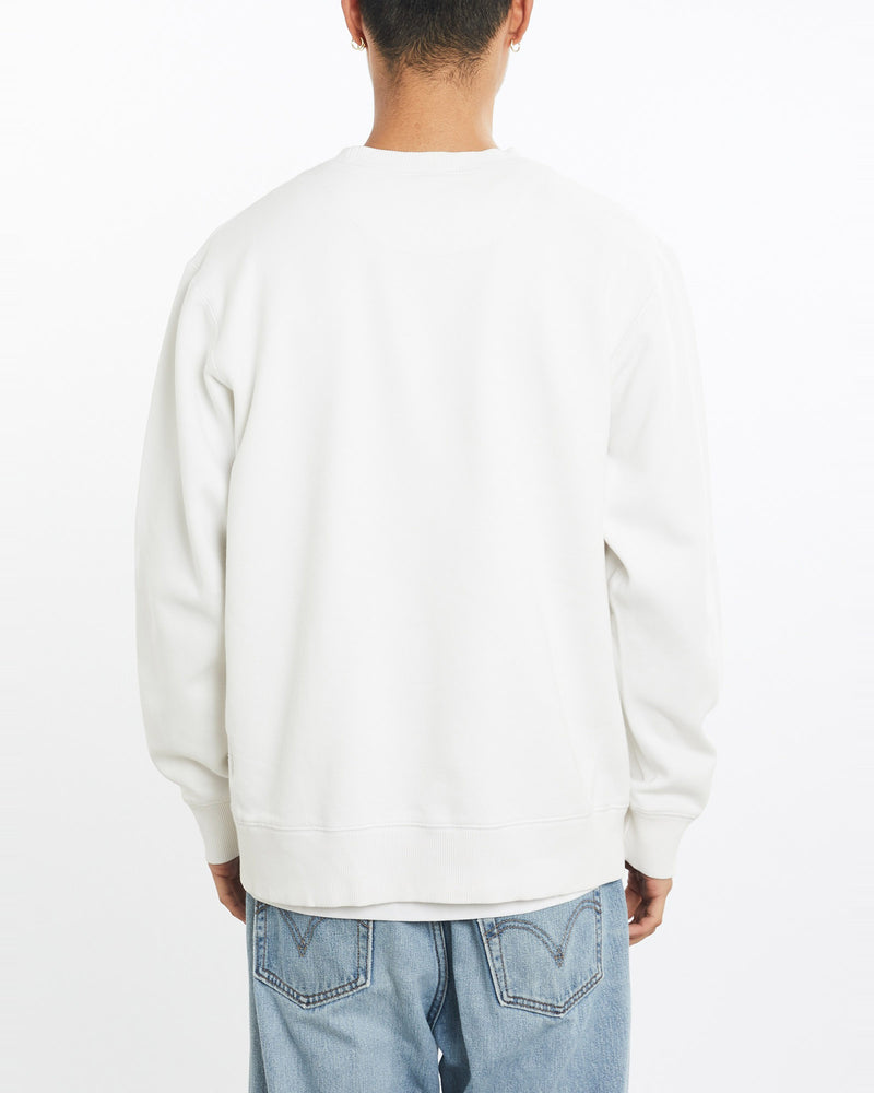 Vintage, Nike, Sweatshirt, The Real Deal, size large, colour White, newtown, sydney, australia, thrift store, opshop, preloved, secondhand, sustainable, retro, antique, 70s, 80s, 90s, 2000s, 00s, fashion, clothing, streetwear, trendy, garment, style, boutique, store, shop, archive, sale, cheap, best, top, Sweats and hoodies