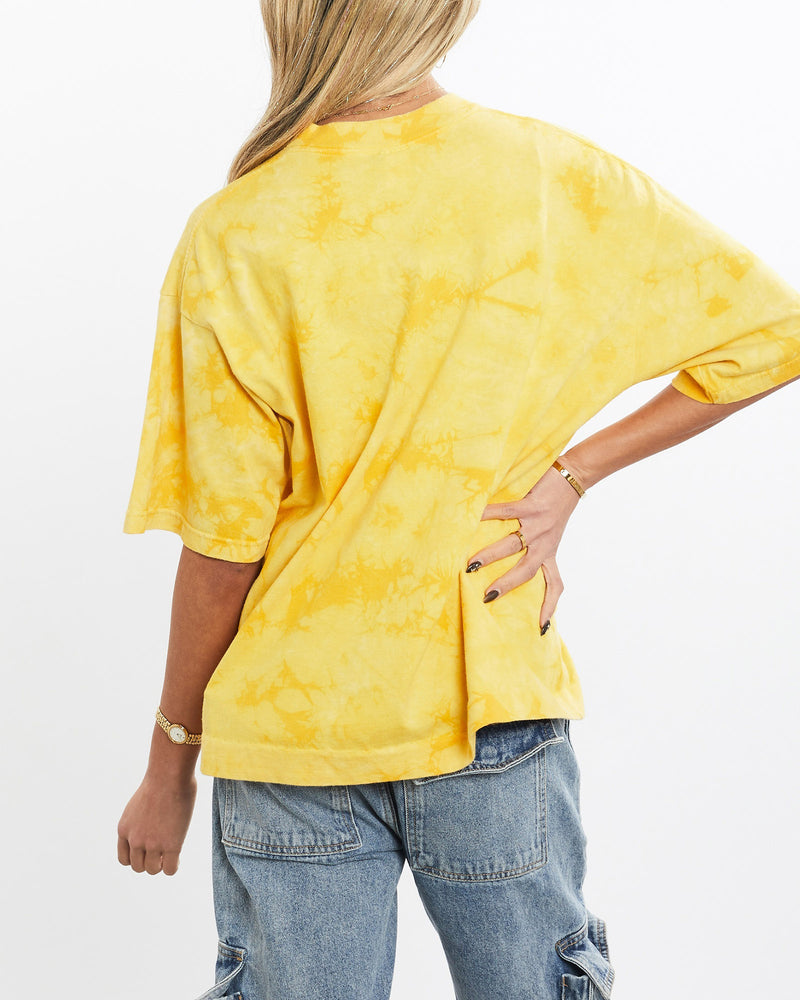 Vintage, 90s, Butterfly, Wildlife, Tie, Dye, Tee, The Real Deal, size small, colour Yellow, newtown, sydney, australia, thrift store, opshop, preloved, secondhand, sustainable, retro, antique, 70s, 80s, 90s, 2000s, 00s, fashion, clothing, streetwear, trendy, garment, style, boutique, store, shop, archive, sale, cheap, best, top, T-Shirts