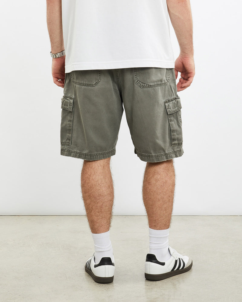 Vintage, Wrangler, Cargo, Shorts, The Real Deal, size 33", colour Grey, newtown, sydney, australia, thrift store, opshop, preloved, secondhand, sustainable, retro, antique, 70s, 80s, 90s, 2000s, 00s, fashion, clothing, streetwear, trendy, garment, style, boutique, store, shop, archive, sale, cheap, best, top, Shorts